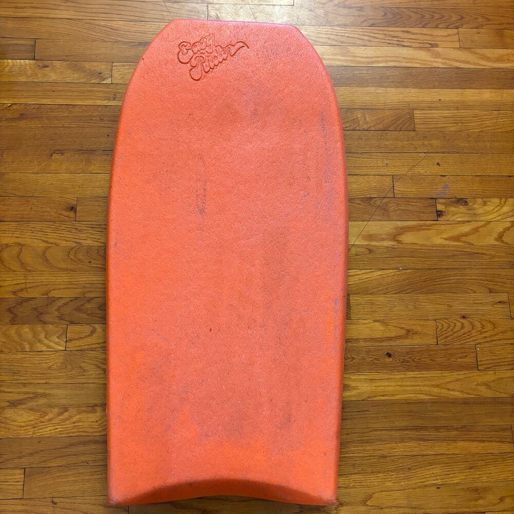 Vintage 80s Easy Rider Original Orange & Back Green  Bodyboard